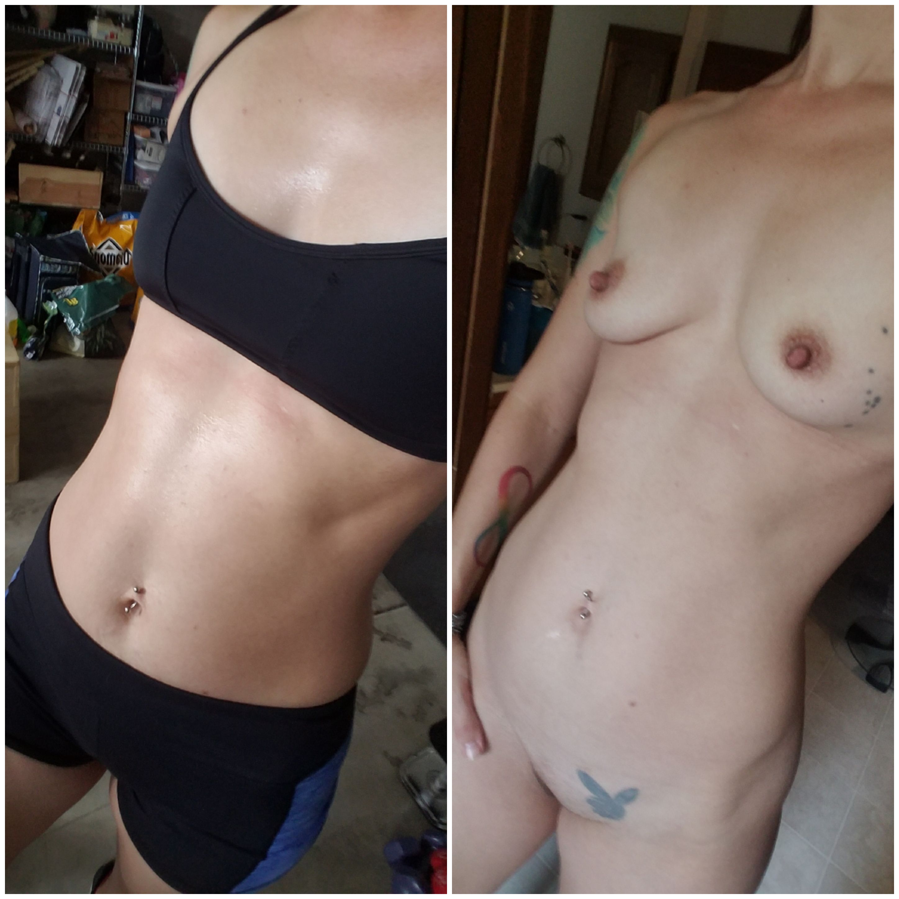 Post Workout On/of – I’ll Always Eat Too Many Snacks To Have A 6 Pack But I’m Pretty Happy With Where I’m At.