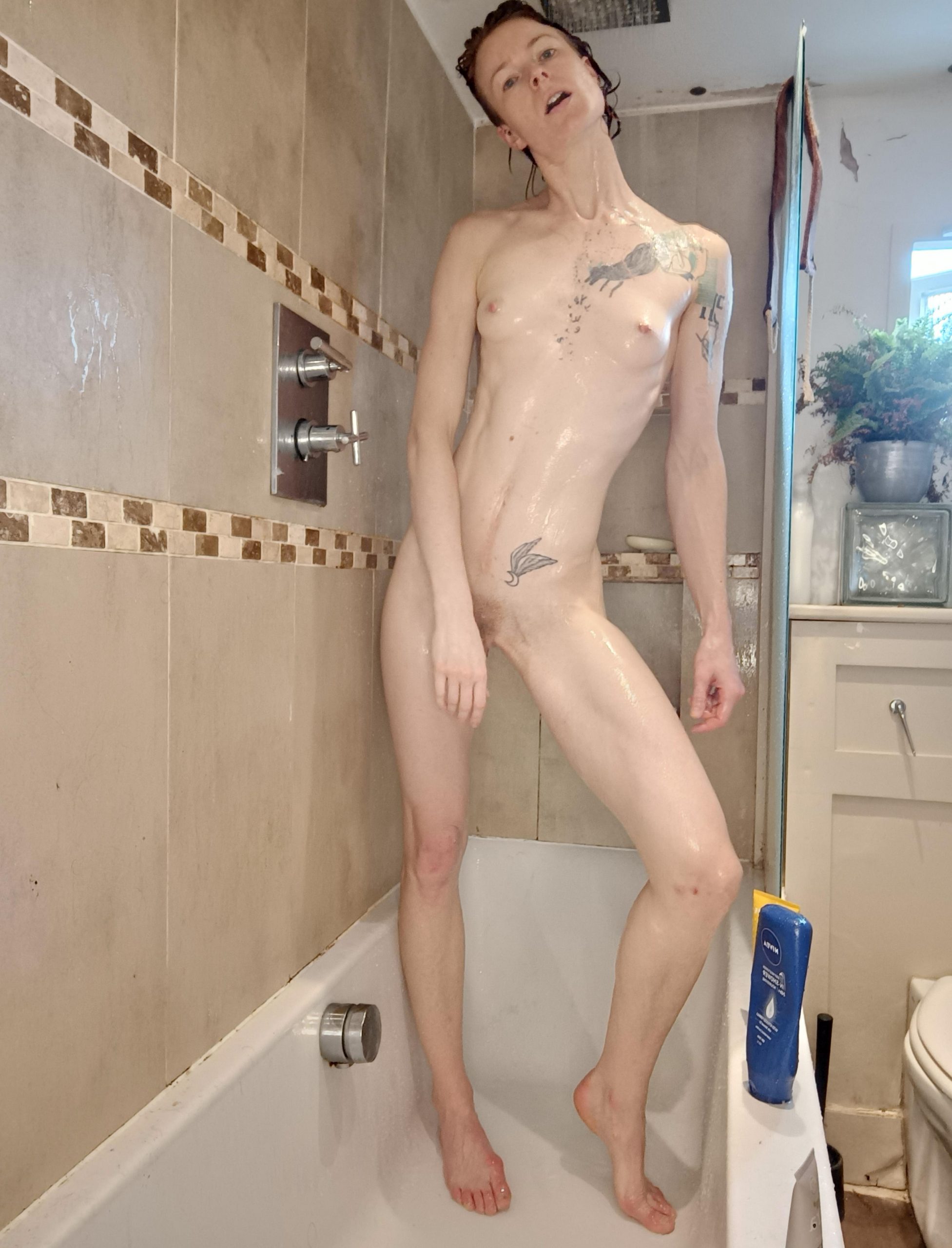 6′ Of Toned Muscle Is Waiting For You In The Shower