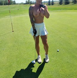 Topless Golf With Hubbies Friends